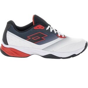 Lotto Men’s Mirage 400 ALR Tennis Shoes Black Red All Court NEW Size 12